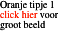 Oranje tipje 1 click hier voor